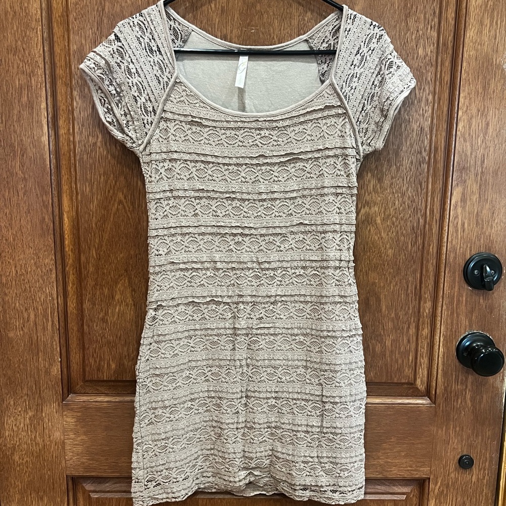 Lace Beige Top